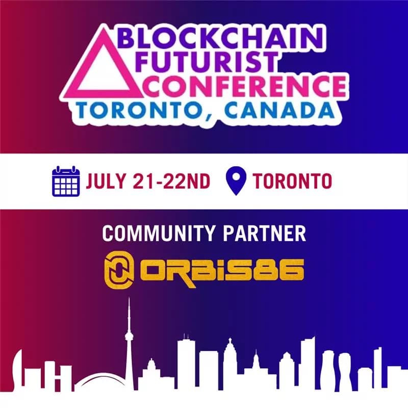 Blockchain Futurist Conference Toronto event poster